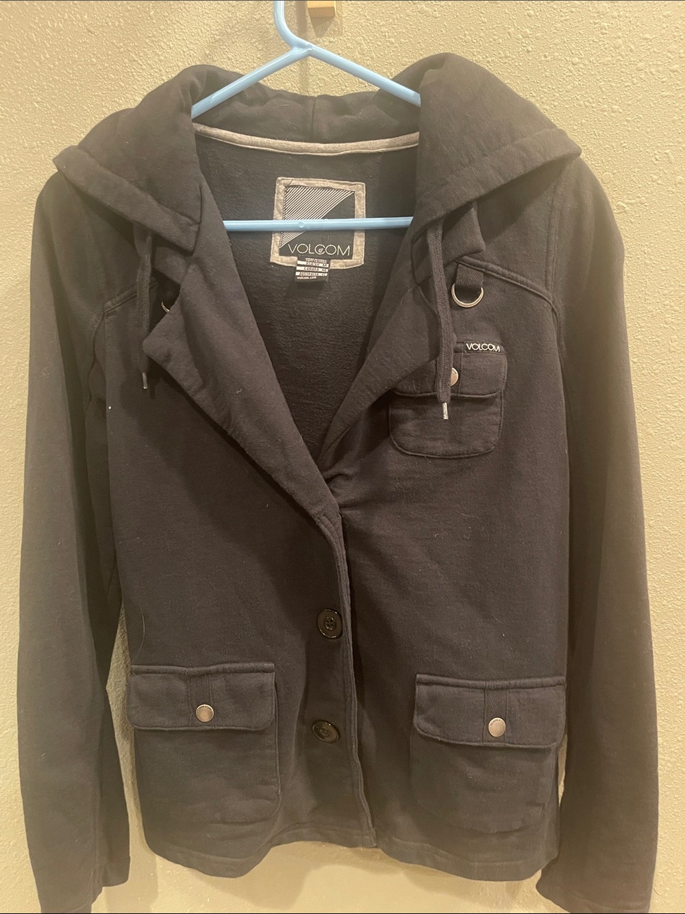 Volcom Women's Black Hooded Jacket